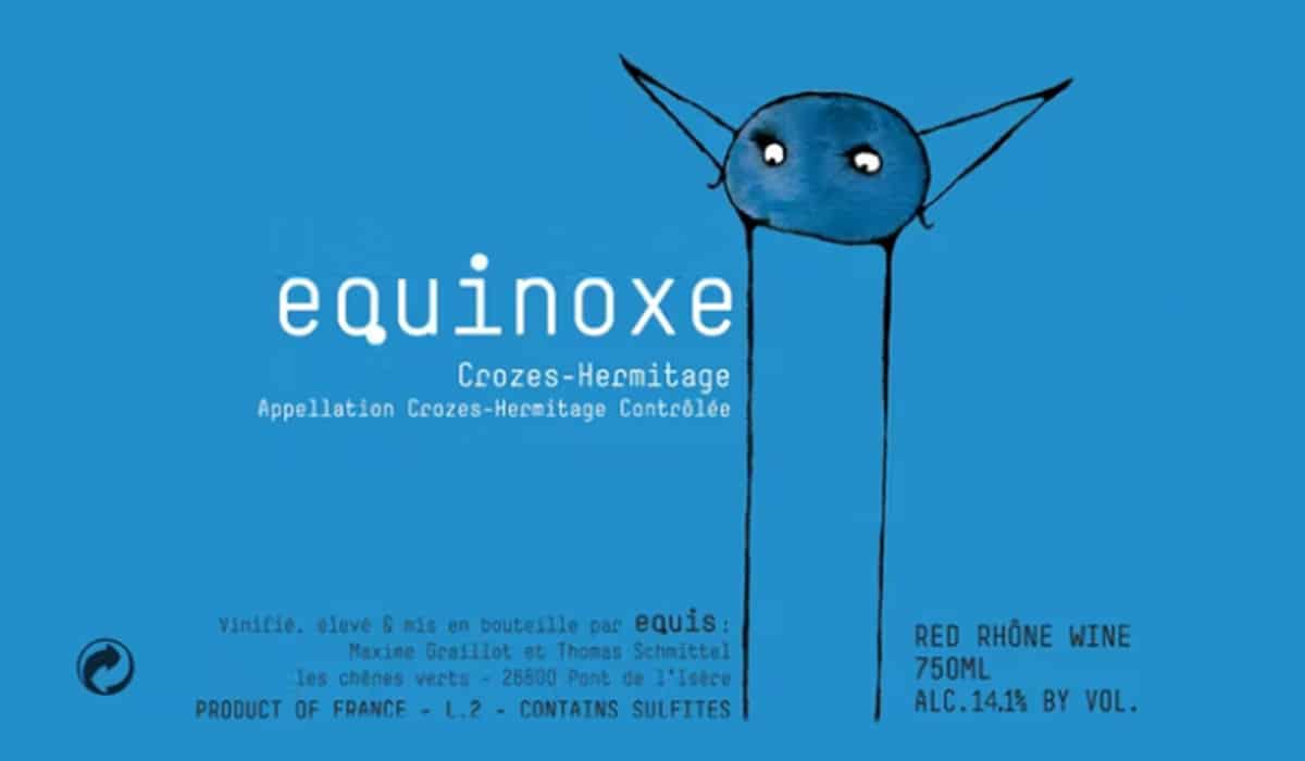 תווית יין Equis Crozes-Hermitage Equinoxe