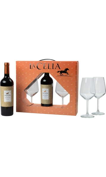 מארז יין פינקה לה סליה כשר + 2 כוסות יין בורדו