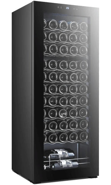 מקרר יין לאחסון 55 בקבוקים