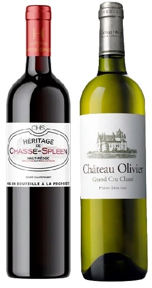 בורדו אדום ולבן ל- 24 שעות "היין השני" זוג אדום ולבן מבורדו - משלוח חינם! – תמונה 1