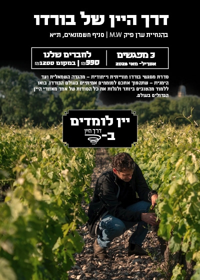בית ספר ליין בורדו3 (2) קורס יין: בורדו *3 מפגשים* בהנחיית ערן פיק M.W - סניף החשמונאים (אפריל-מאי 2026) – תמונה 1