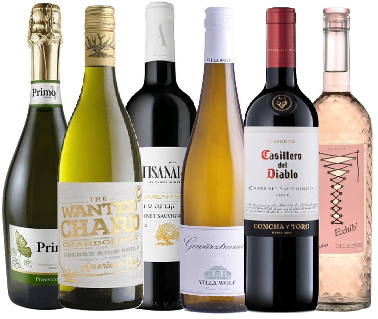 שישייה תמורה למחיר 330 מכל העולם מיקס&מאצ' - שישיית יינות מכל העולם עד 59.9 ש"ח לבק' במשלוח חינם – תמונה 1