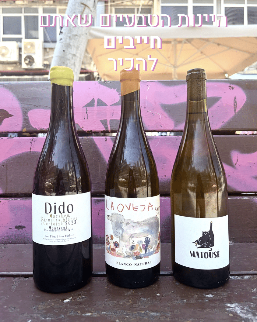 יינות טבעיים לבנים שלישייה טבעית לבנה שכדאי להכיר במשלוח חינם! – תמונה 1