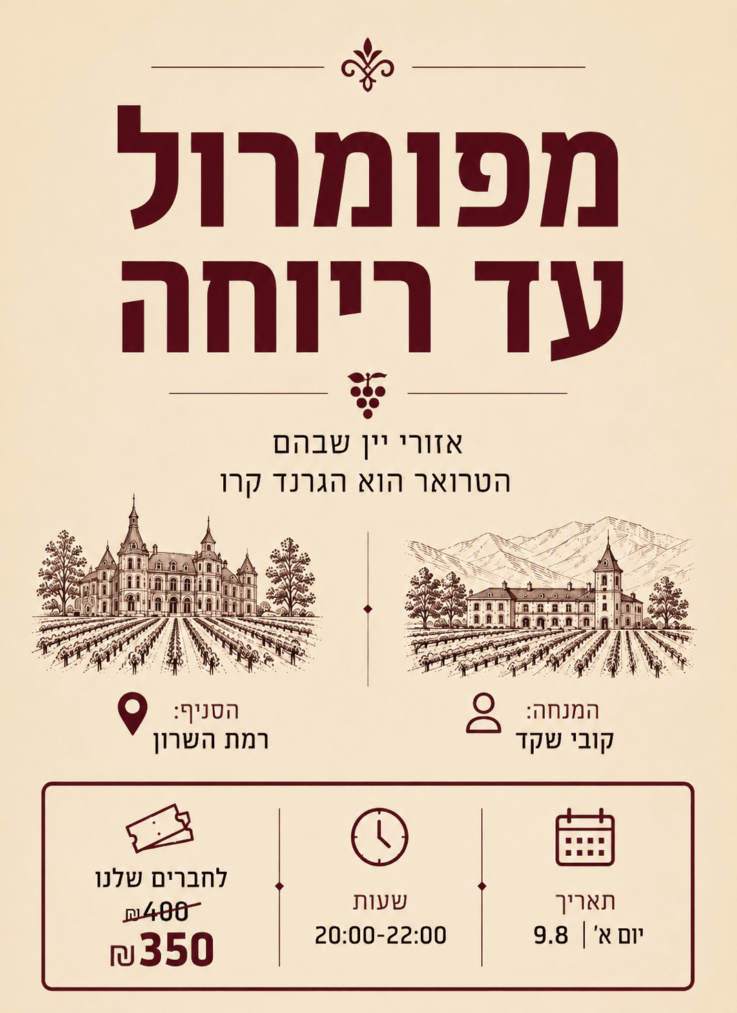 פומרול-ריוחה רמהש מפומרול עד ריוחה – אזורי יין שבהם הטרואר הוא הגרנד קרו - רמה"ש 9.8 – תמונה 1