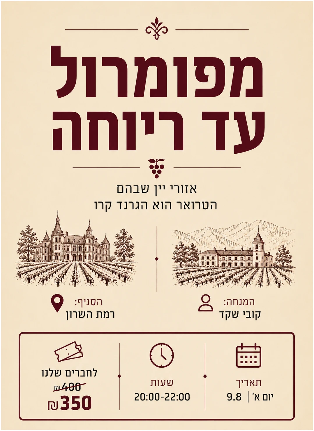 פומרול-ריוחה רמהש מפומרול עד ריוחה – אזורי יין שבהם הטרואר הוא הגרנד קרו - רמה"ש 9.8 – תמונה 1