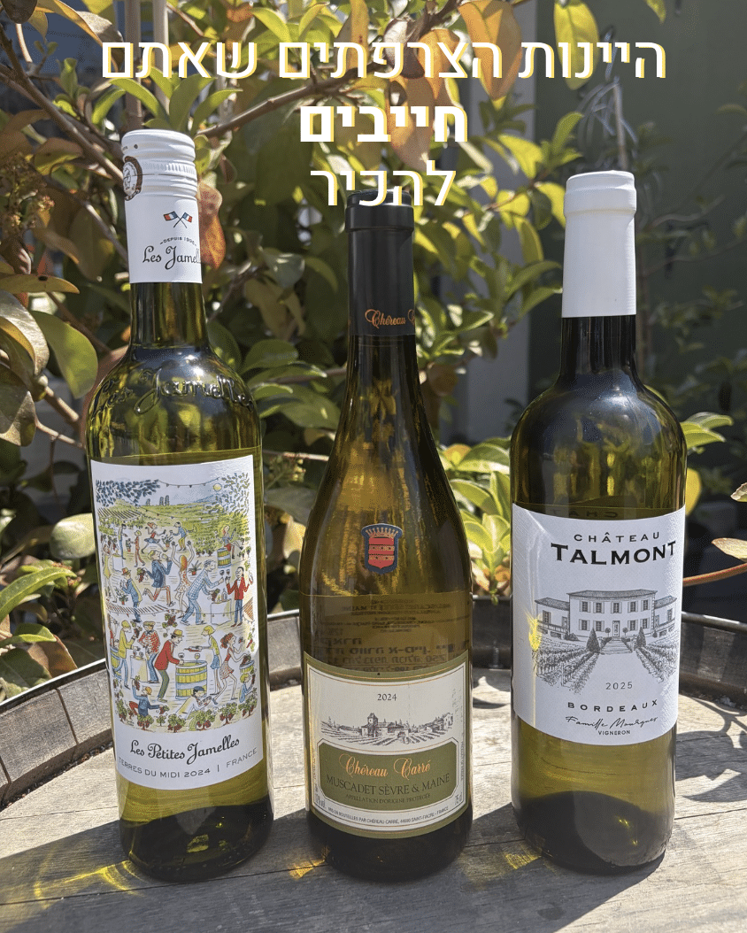 שלישייה ל שלישייה לבנה צרפתית שתשאיר לכם עודף מ- 200 ש"ח – תמונה 1