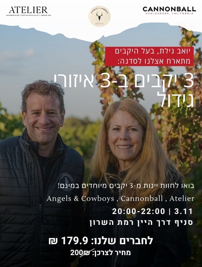 אתר רמת השרון 3 יקבים מ-3 איזורים – טעימה עם יואב גילת 3.11 רמה"ש – תמונה 1