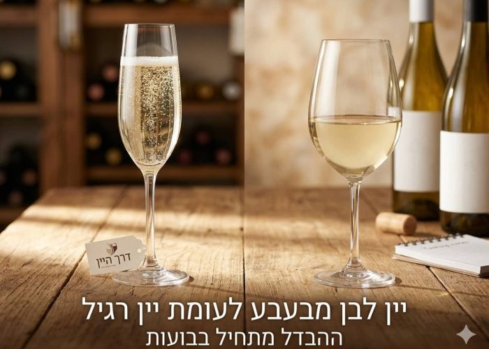 מה ההבדל בין יין לבן מבעבע ליין רגיל